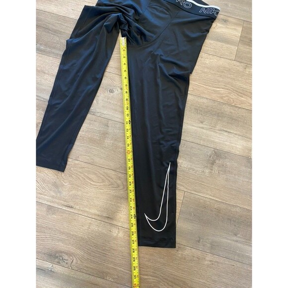 Nike Pro Dri-Fit Men's 3/4 Tights Size 2XLT Tall Black DD1919-010 Swoosh - Picture 7 of 9